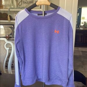 Under Armour Lavender Sweatshirt with Bright Orange Logo